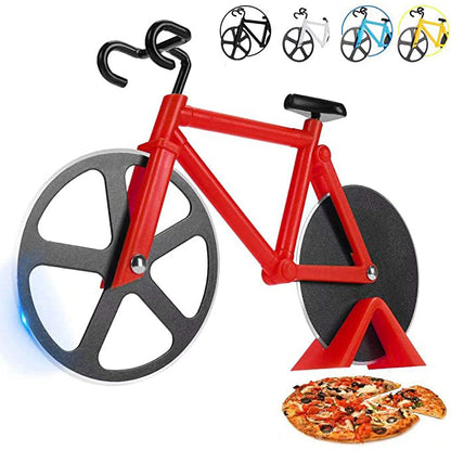 Stainless Steel Bicycle Pizza Cutter Red __stock:50 Kitchen & Dining refund_fee:800