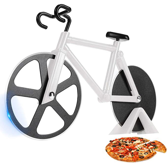 Stainless Steel Bicycle Pizza Cutter White __stock:50 Kitchen & Dining refund_fee:800