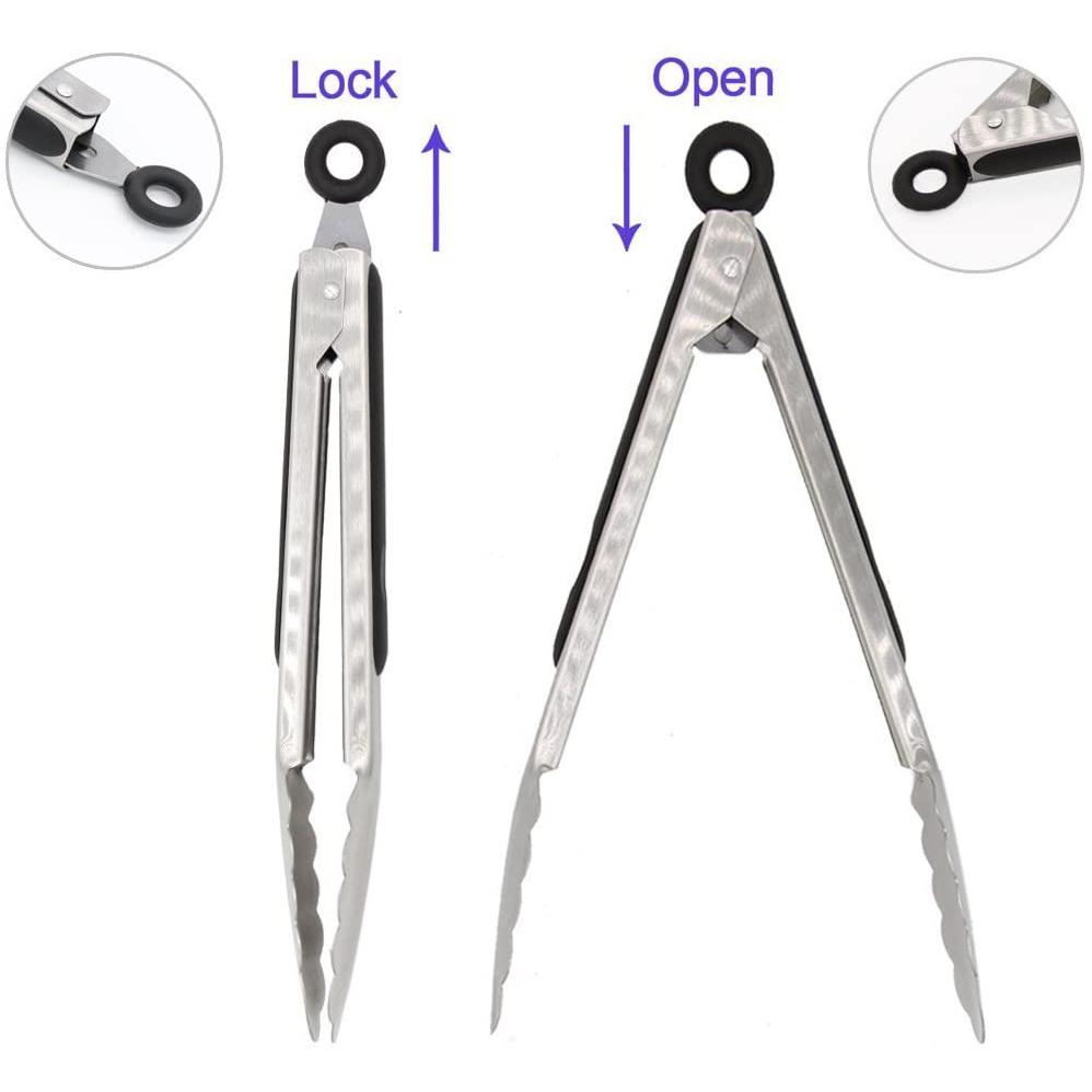 Stainless Steel Kitchen Tongs __stock:250 Kitchen & Dining refund_fee:800