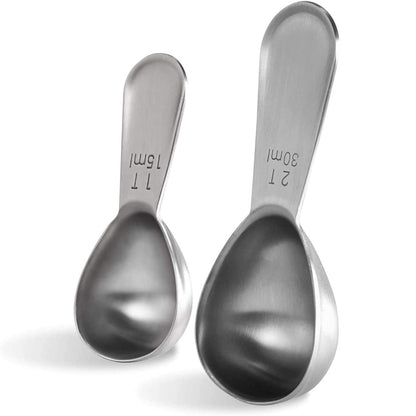 Stainless Steel Measuring Coffee Scoop 2 Tbsp/1 Tbsp __stock:100 Kitchen & Dining refund_fee:800