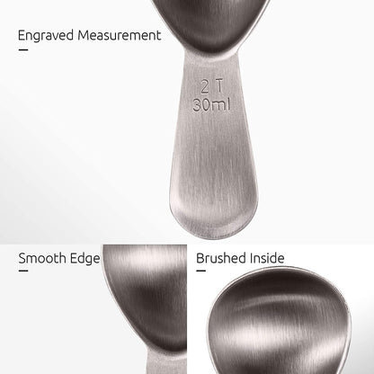 Stainless Steel Measuring Coffee Scoop __stock:100 Kitchen & Dining refund_fee:800