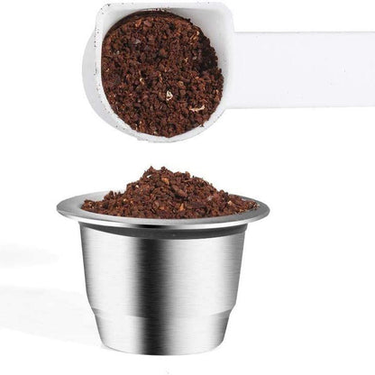 Stainless Steel Refillable Coffee Espresso Capsules __stock:500 Kitchen & Dining refund_fee:800