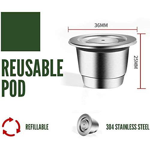 Stainless Steel Refillable Coffee Espresso Capsules __stock:500 Kitchen & Dining refund_fee:800