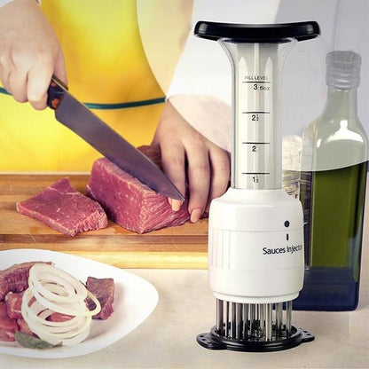 Stainless Steel Seasoning and Marinade Injector Needle Meat Tenderizer Kitchen & Dining refund_fee:1200