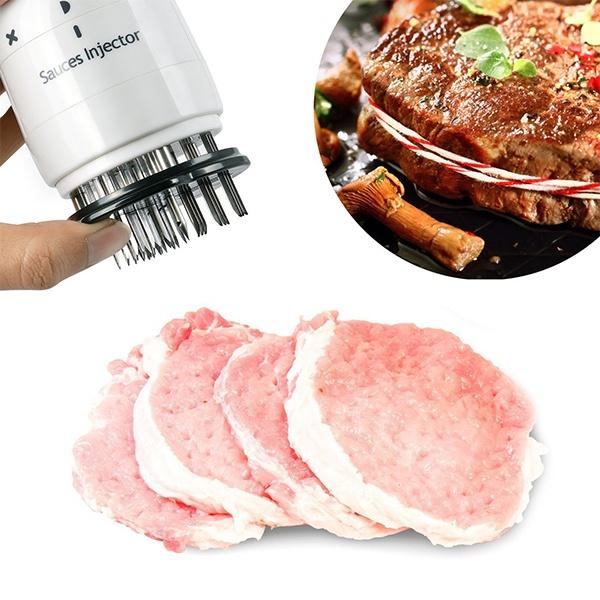 Stainless Steel Seasoning and Marinade Injector Needle Meat Tenderizer Kitchen & Dining refund_fee:1200