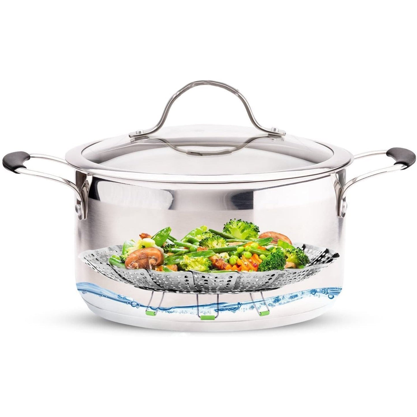 Stainless Steel Vegetable Steamer Basket __stock:200 Kitchen & Dining refund_fee:1200