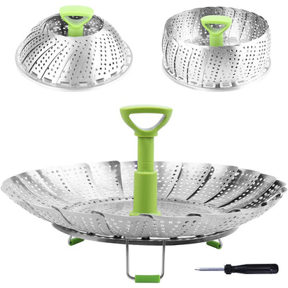 Stainless Steel Vegetable Steamer Basket __stock:200 Kitchen & Dining refund_fee:1200