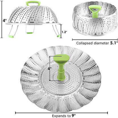 Stainless Steel Vegetable Steamer Basket __stock:200 Kitchen & Dining refund_fee:1200