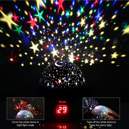 Star Moon LED Projector Lamp Kids Night Light __stock:100 Indoor Lighting refund_fee:1200 Warranty