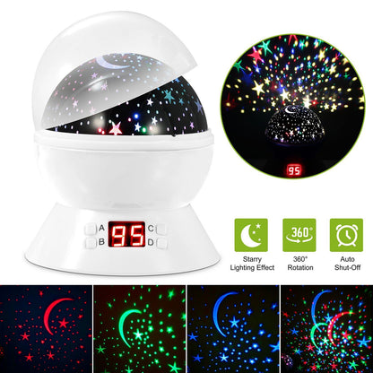 Star Moon LED Projector Lamp Kids Night Light __stock:100 Indoor Lighting refund_fee:1200 Warranty