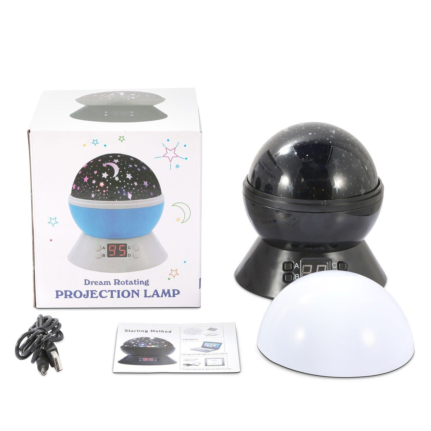 Star Moon LED Projector Lamp Kids Night Light __stock:100 Indoor Lighting refund_fee:1200 Warranty