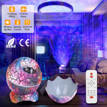 Star Project Lamp Galaxy Light Dinosaur Egg with Wireless Speaker and Remote Control __stock:50 Indoor Lighting Low stock refund_fee:1800 Warranty