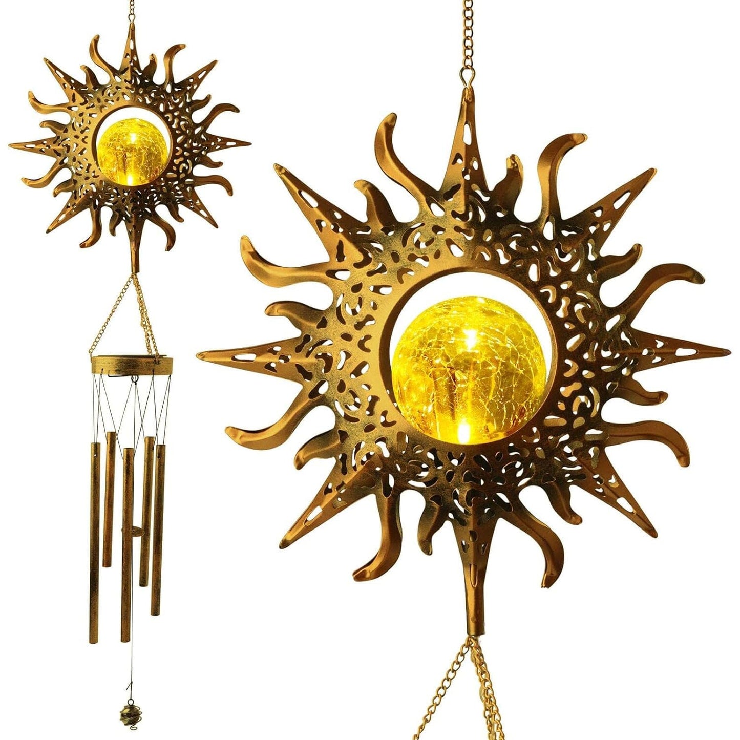 Sun Solar Wind Chimes __stock:200 Garden & Patio refund_fee:1200