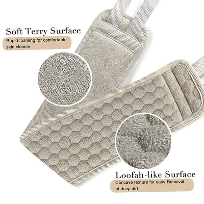 Suntee Exfoliating Back Scrubber and Exfoliating Sponge Pad __stock:200 Bath refund_fee:800