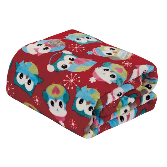 Super Soft Blanket - Assorted Styles Owl __label2:BOGO 30% OFF Bedding refund_fee:800