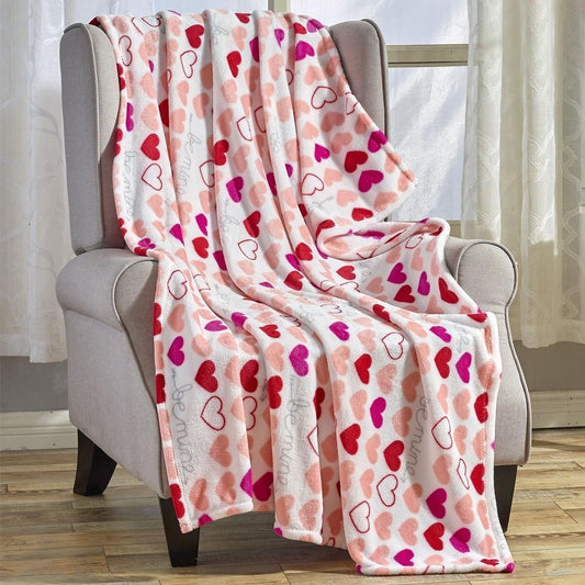 Super Soft Microplush Valentine Throw - Assorted Styles No. 1 Bedding refund_fee:800