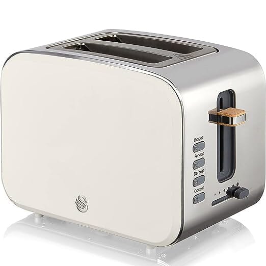 Swan Nordic 2 Slice Toaster White __stock:50 Kitchen & Dining refund_fee:2200 Warranty