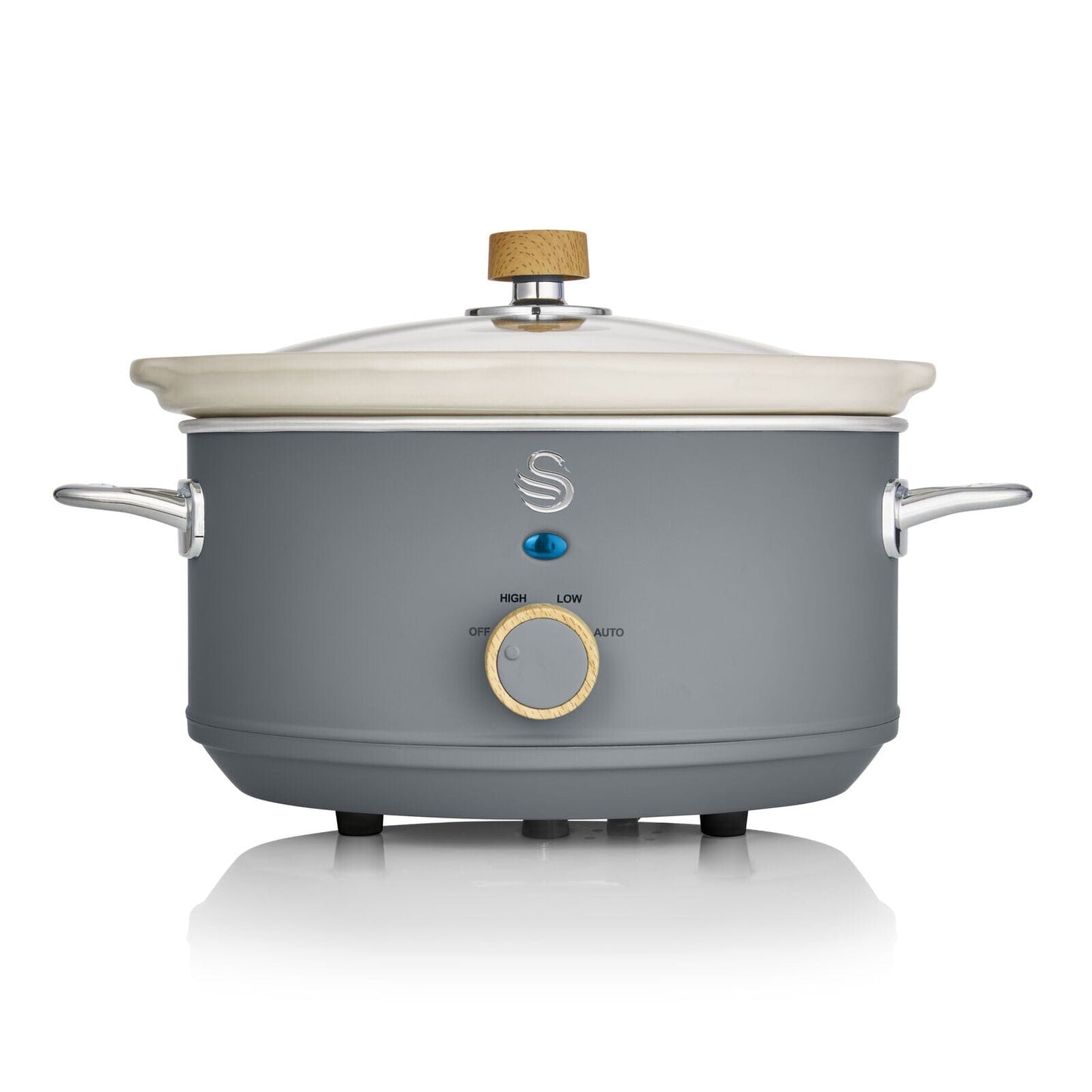 Swan Nordic 3.5L Slow Cooker Gray __stock:50 Kitchen & Dining refund_fee:2200 Warranty