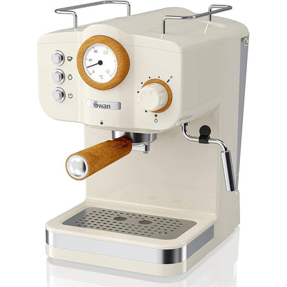 Swan Nordic Pump Espresso Coffee Machine White __stock:50 Kitchen & Dining refund_fee:3200 Warranty