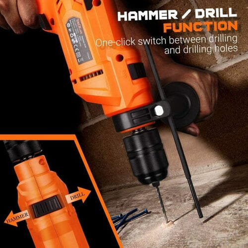 TACKLIFE 900W Corded Drill with 3000RPM Variable Speed PID05A __stock:400 Home Improvement refund_fee:1200 Warranty