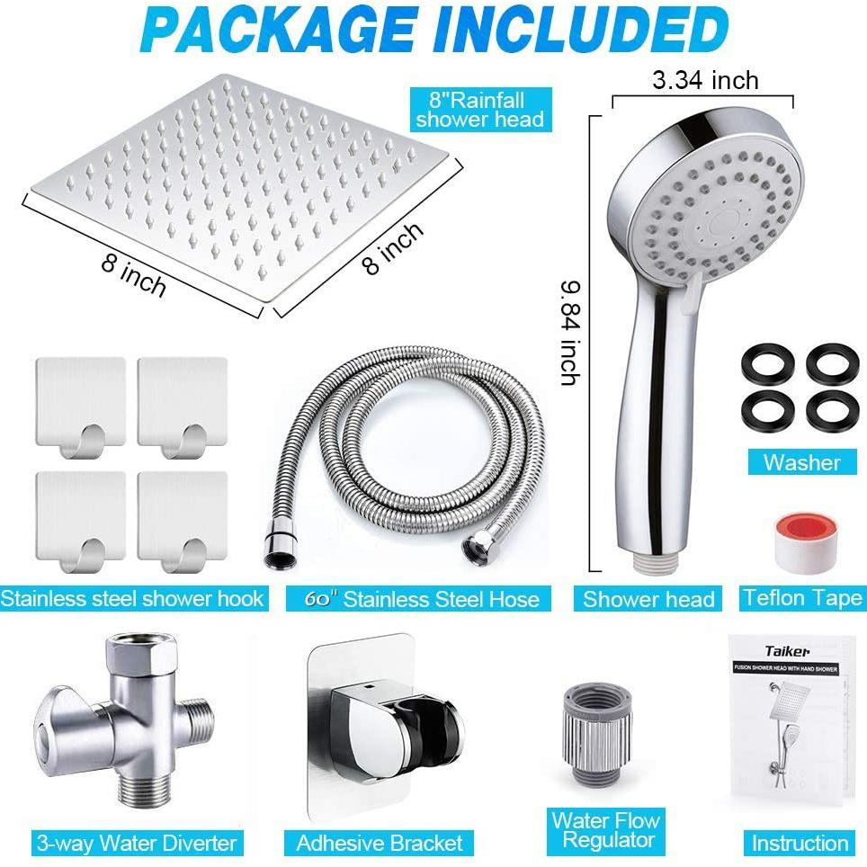 Taiker Stainless Steel Shower Head/Handheld Combination __stock:150 Bath refund_fee:1800