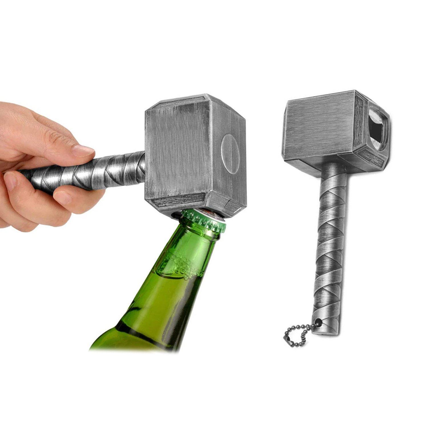 Thor Hammer Mjolnir Inspired Bottle Opener Silver __stock:850 Kitchen & Dining Low stock refund_fee:800