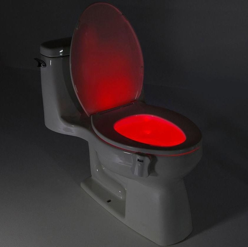 8-Color LED Sensor Motion-Activated Bathroom Toilet Light __label1:BOGO FREE Bath Clearance PriceCheck refund_fee:800 Warranty