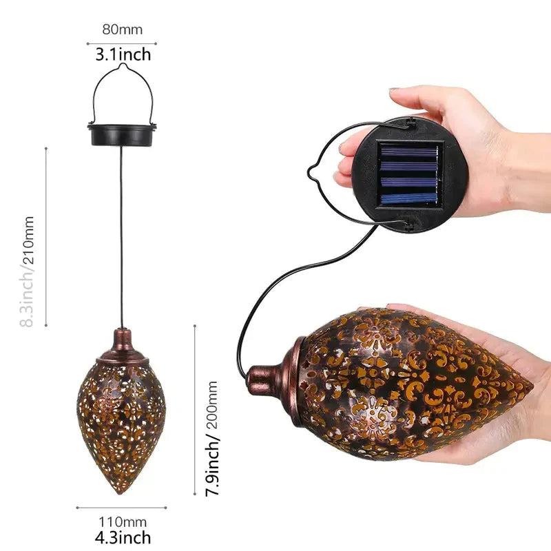 Tomshine Solar Lantern LED Moroccan Garden Lights Metal Lamp Waterproof __stock:200 Outdoor Lighting refund_fee:1200 Warranty