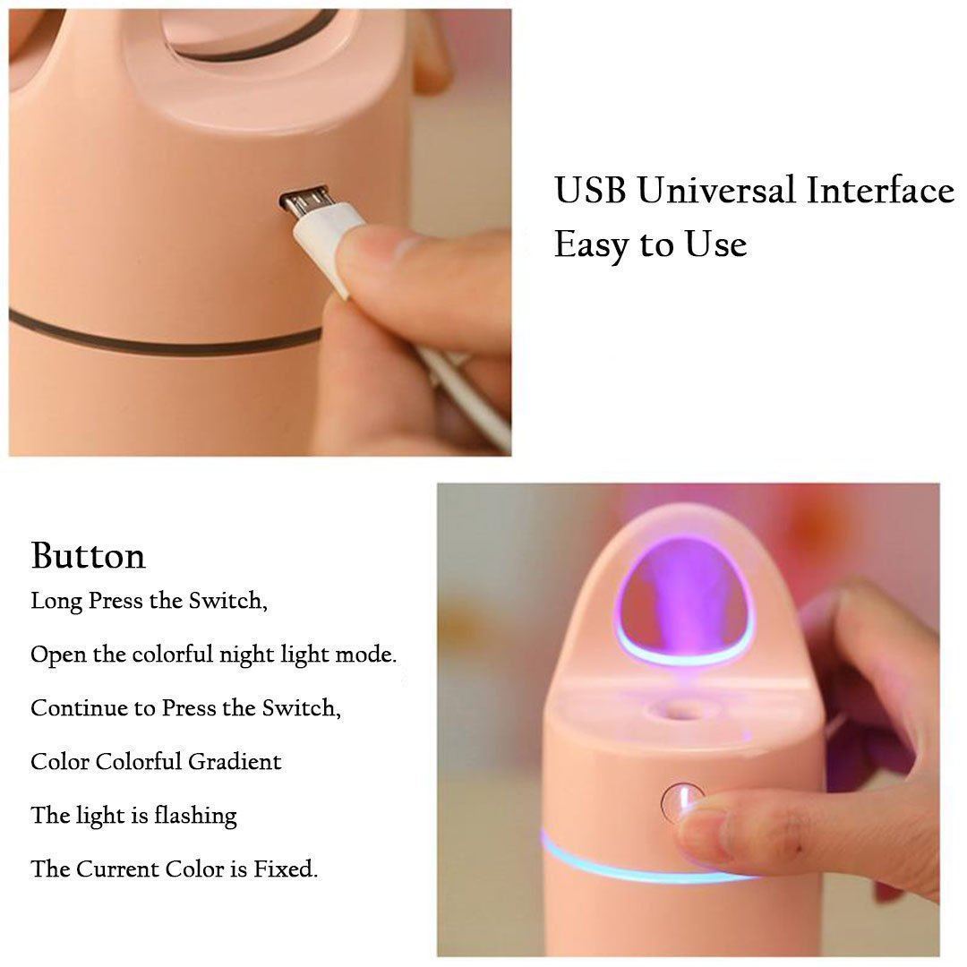 USB Humidifier Air Aroma Diffuser Mist Maker Bedding smart home