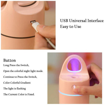 USB Humidifier Air Aroma Diffuser Mist Maker Bedding smart home