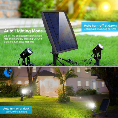 Twin Solar Spotlight Outdoor Light Outdoor Lighting refund_fee:1800 Warranty