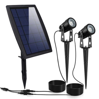 Twin Solar Spotlight Outdoor Light Outdoor Lighting refund_fee:1800 Warranty