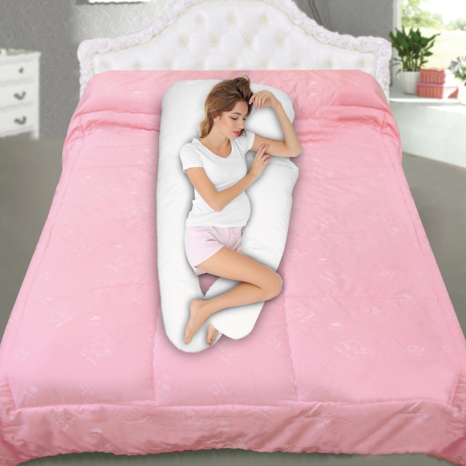 U-Shaped Full Body Pillow __label2:BOGO 30% OFF Bedding Low stock refund_fee:2200