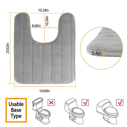 U Shaped Non-slip Toilet Mat __stock:100 Bath refund_fee:800