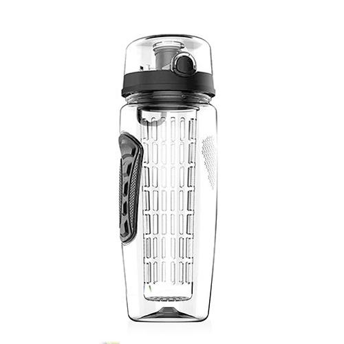 Ultra Portable Fruit Infusing Water Bottle 32oz Black __stock:50 Kitchen & Dining refund_fee:800