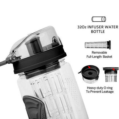 Ultra Portable Fruit Infusing Water Bottle 32oz __stock:50 Kitchen & Dining refund_fee:800