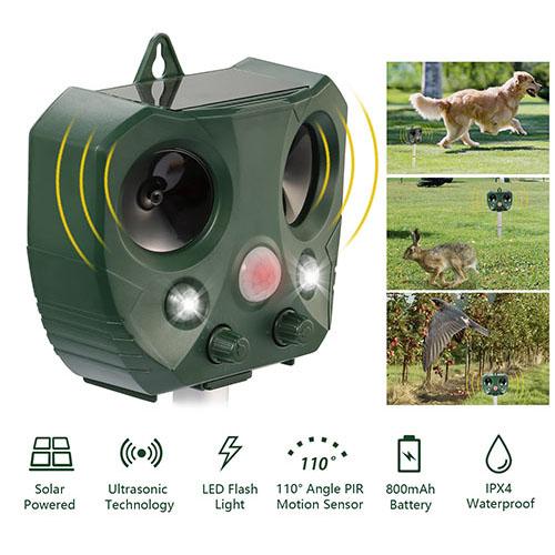 Ultrasonic Animal Repeller Solar __stock:250 Pest Control refund_fee:1200 Warranty