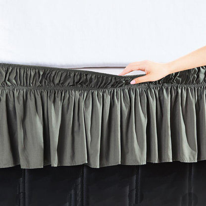 Undercliff Easy Wrap Elastic Ruffled 16 Bed Skirt __label2:BOGO 30% OFF __stock:100 Bedding refund_fee:1200