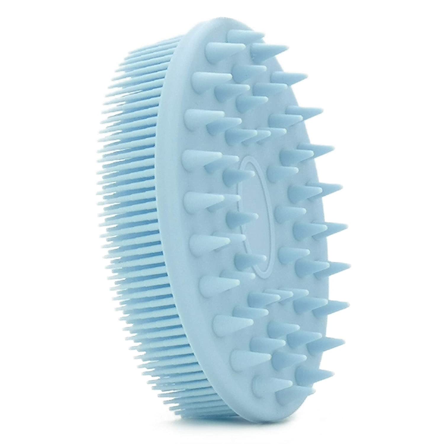 Upgrade Silicone Body Scrubber and Hair Shampoo Brush Blue __stock:500 Bath refund_fee:800