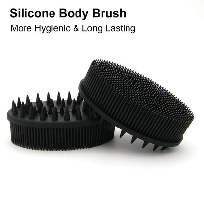 Upgrade Silicone Body Scrubber and Hair Shampoo Brush __stock:500 Bath refund_fee:800