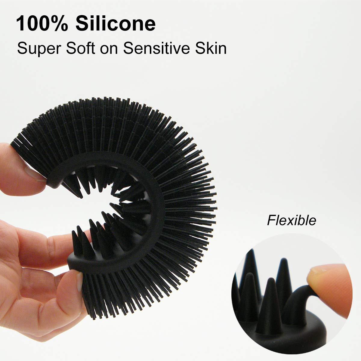 Upgrade Silicone Body Scrubber and Hair Shampoo Brush __stock:500 Bath refund_fee:800