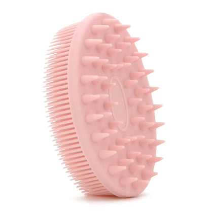 Upgrade Silicone Body Scrubber and Hair Shampoo Brush Pink __stock:500 Bath refund_fee:800