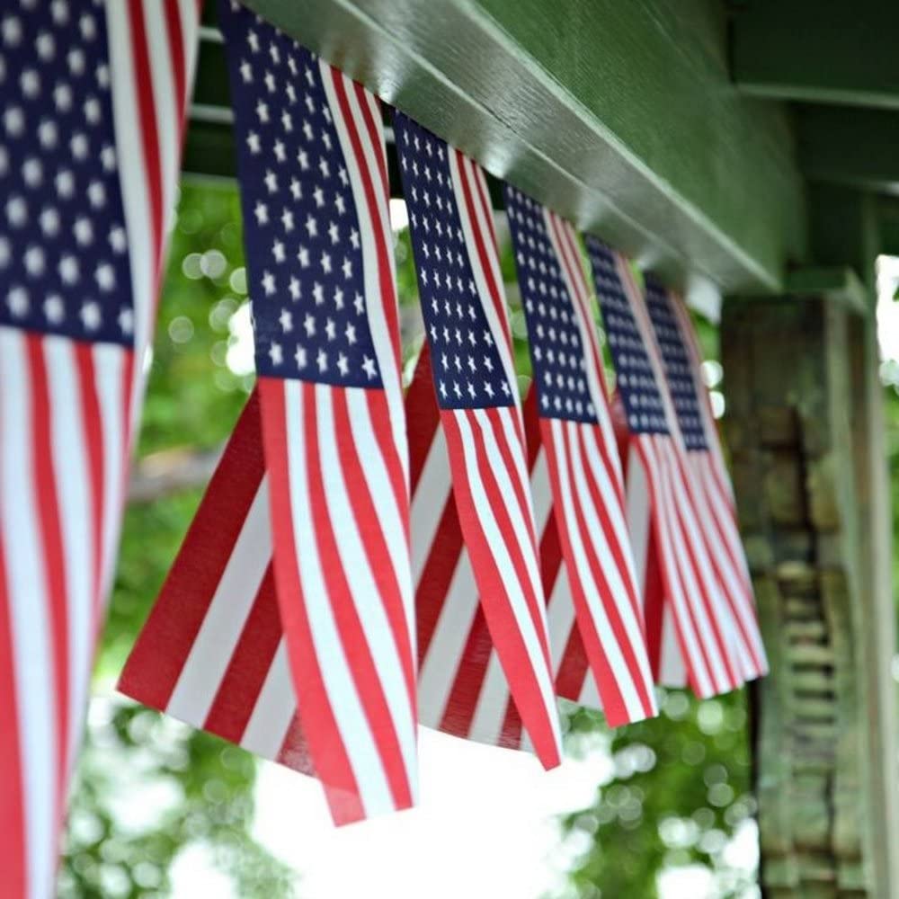 USA American String Pennant Banners __stock:200 Holiday Decor & Apparel refund_fee:800