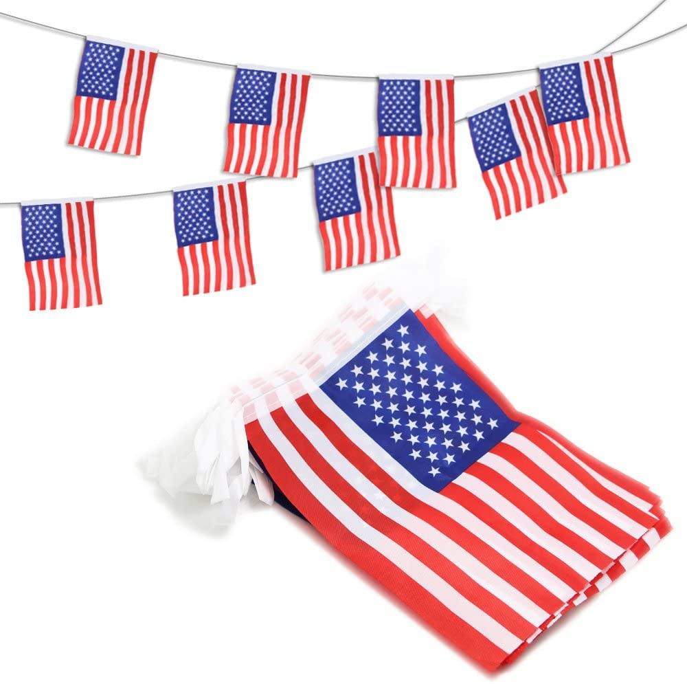 USA American String Pennant Banners __stock:200 Holiday Decor & Apparel refund_fee:800