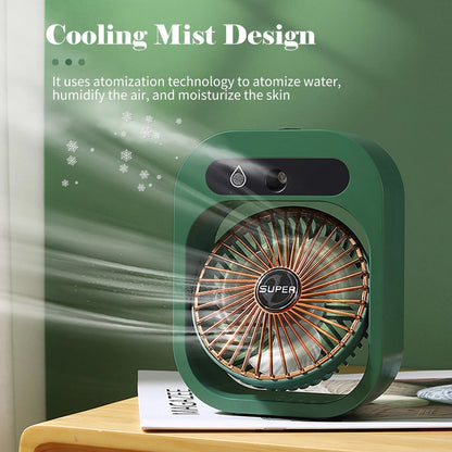 USB Rechargeable Desktop Spray Fan __stock:200 Household Appliances refund_fee:1200 Warranty