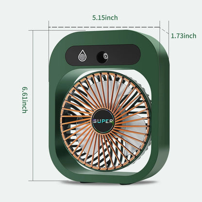 USB Rechargeable Desktop Spray Fan __stock:200 Household Appliances refund_fee:1200 Warranty