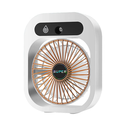 USB Rechargeable Desktop Spray Fan White __stock:200 Household Appliances refund_fee:1200 Warranty