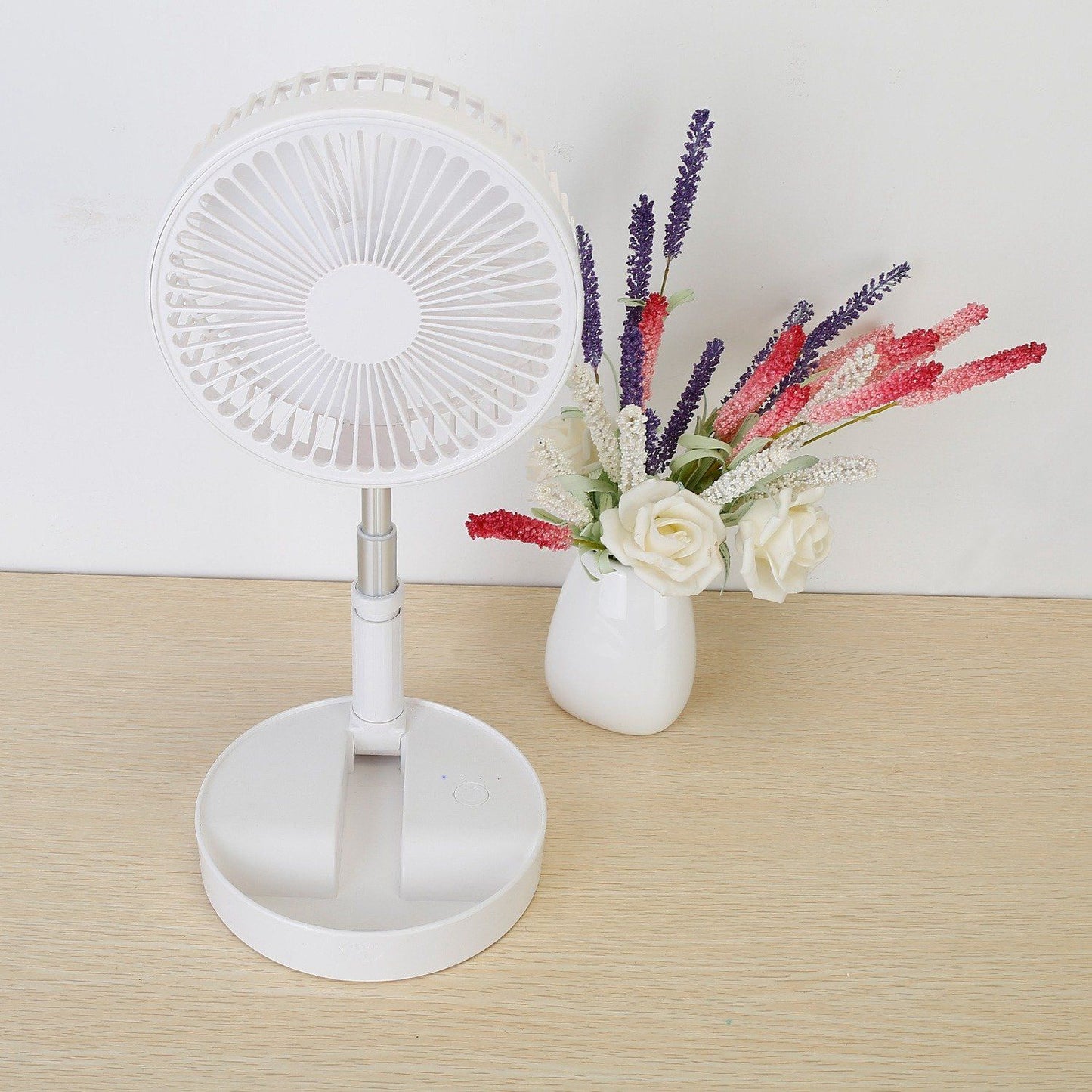 USB Rechargeable Portable Folding Desk Table Fan White Household Appliances refund_fee:1800 show-color-swatches Warranty