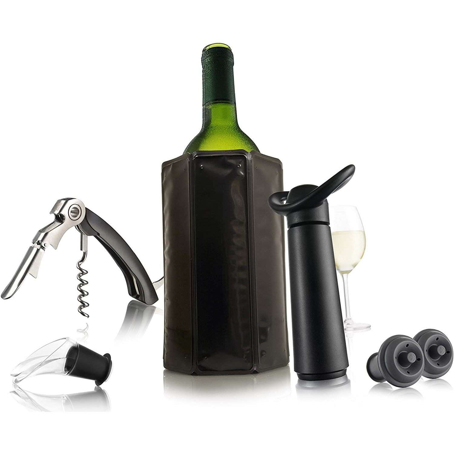 Vacu Vin Wine Saver Pump with 2 Vacuum Bottle Stoppers Kitchen & Dining refund_fee:1200