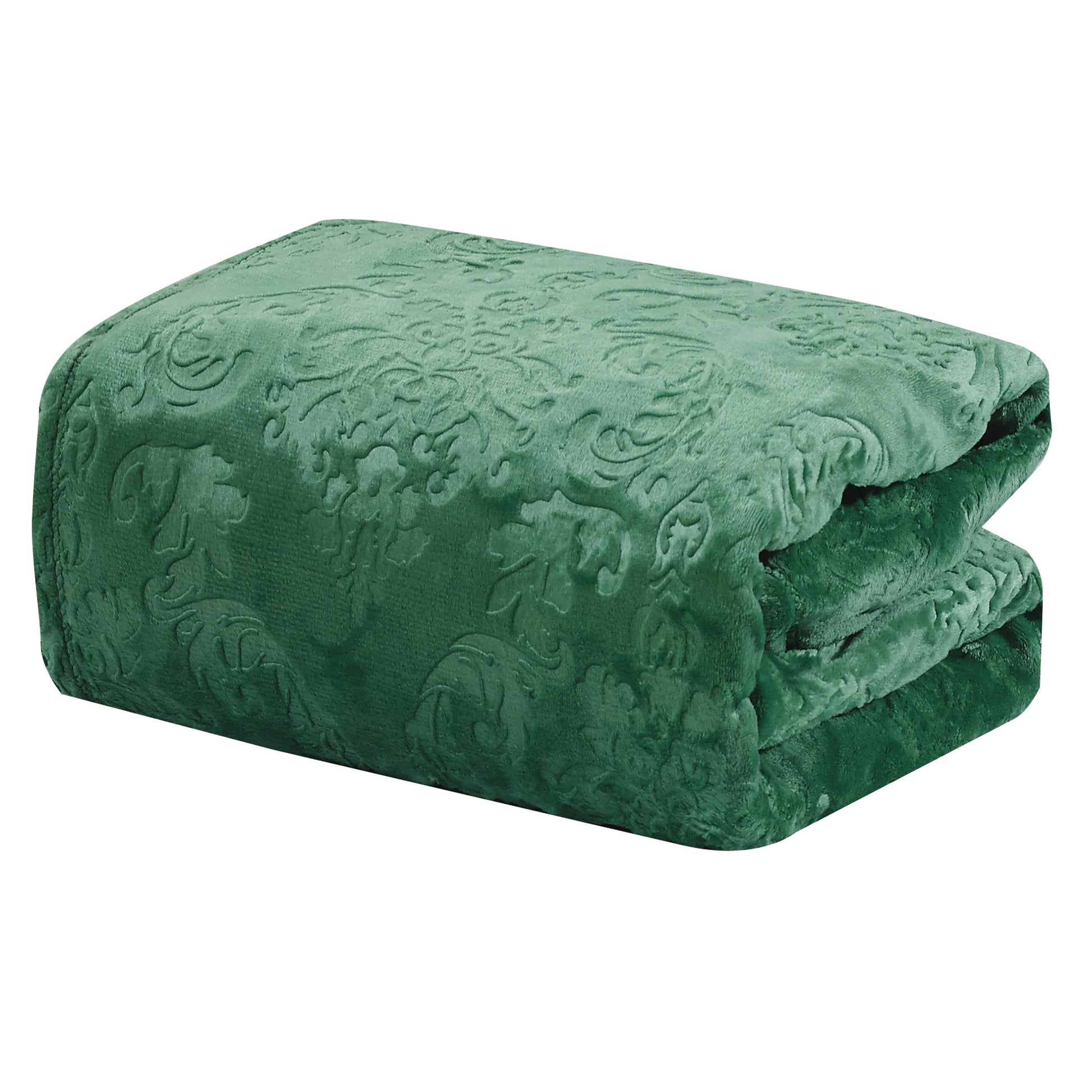 Versailles Throw Flannel Fleece Blanket Green Bedding refund_fee:1200